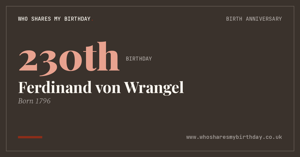 Ferdinand von Wrangel