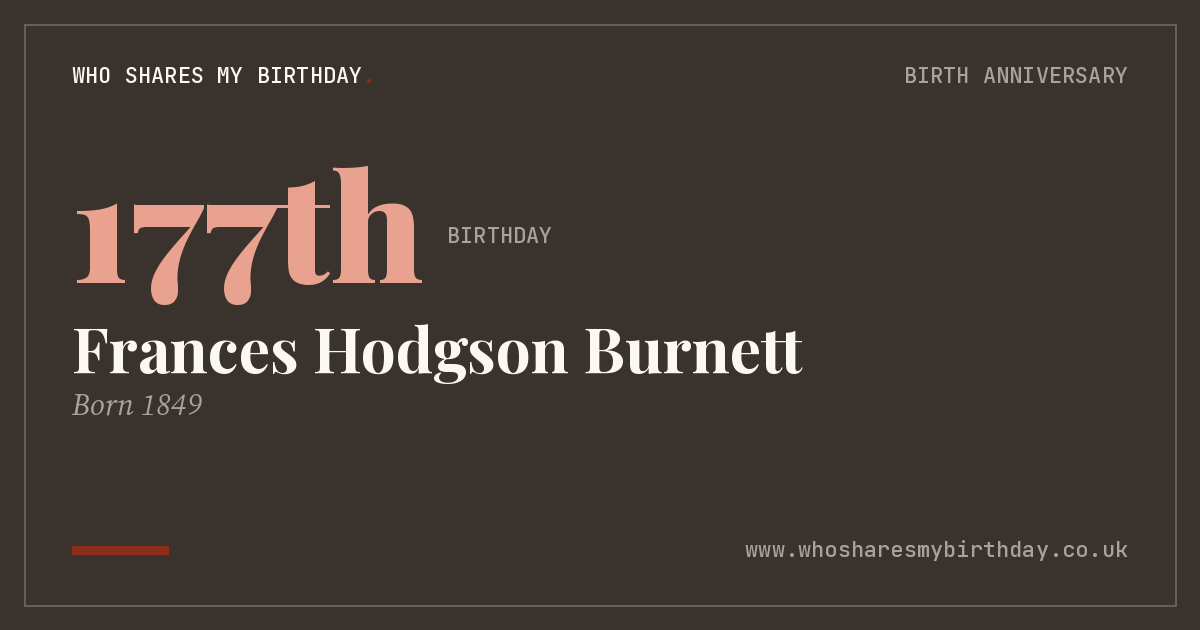 Frances Hodgson Burnett