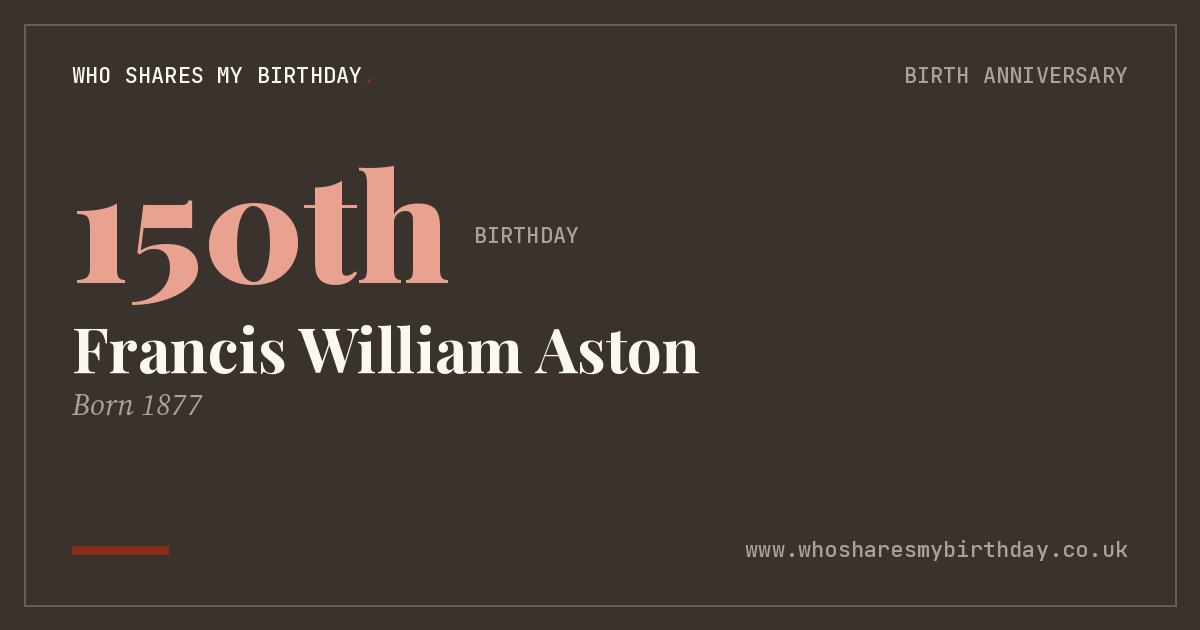 Francis William Aston