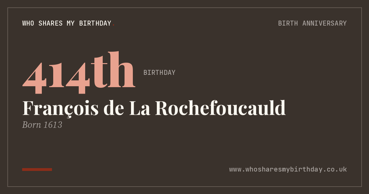 François de La Rochefoucauld