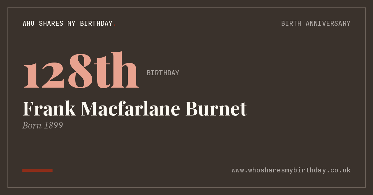 Frank Macfarlane Burnet