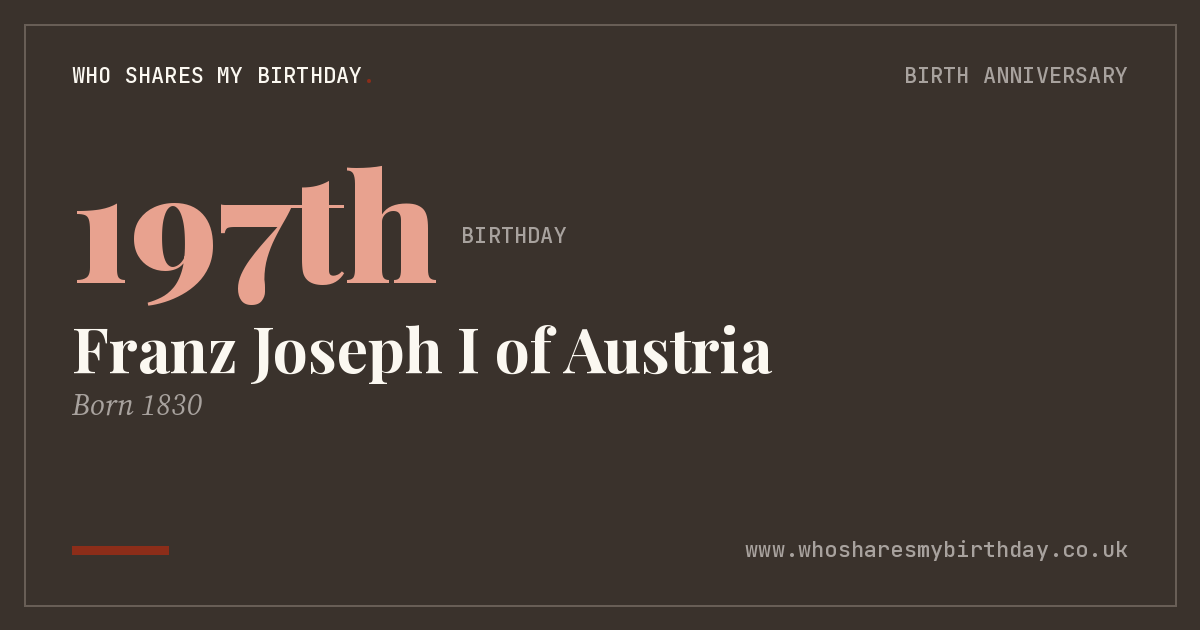 Franz Joseph I of Austria