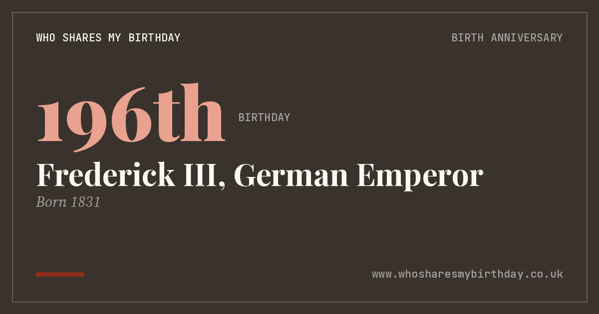 Frederick III, German Emperor