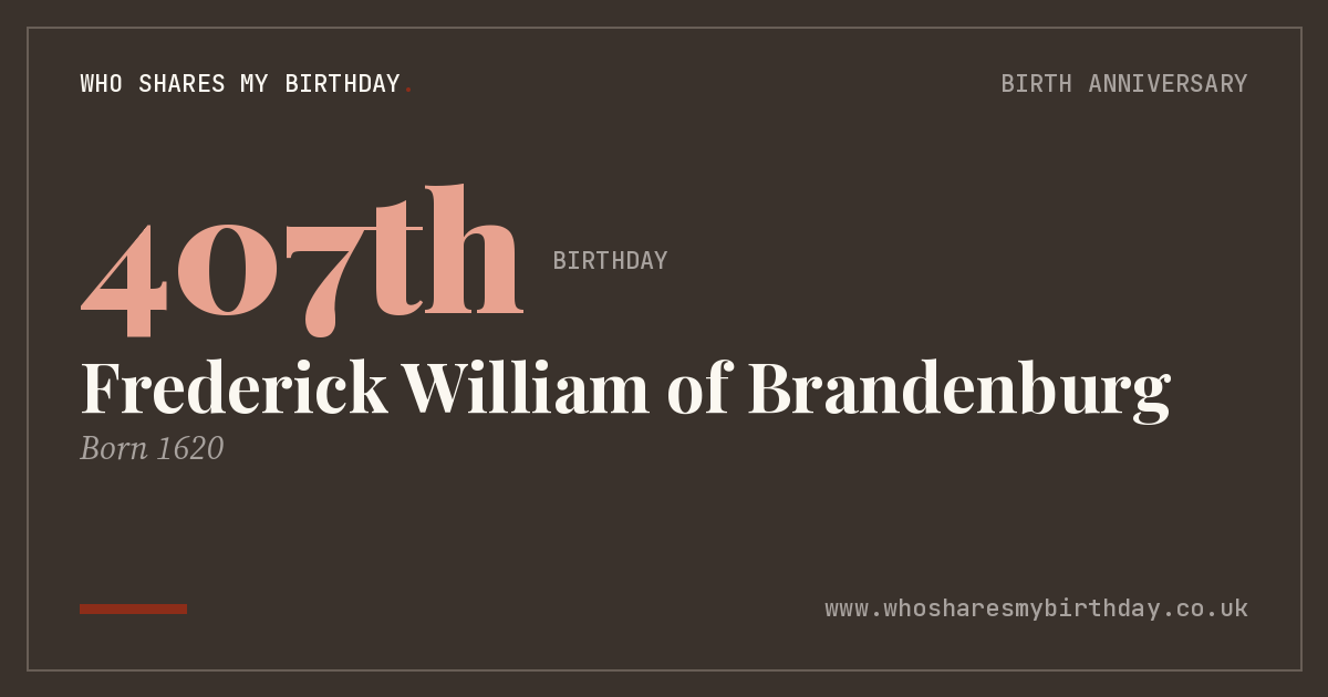Frederick William of Brandenburg