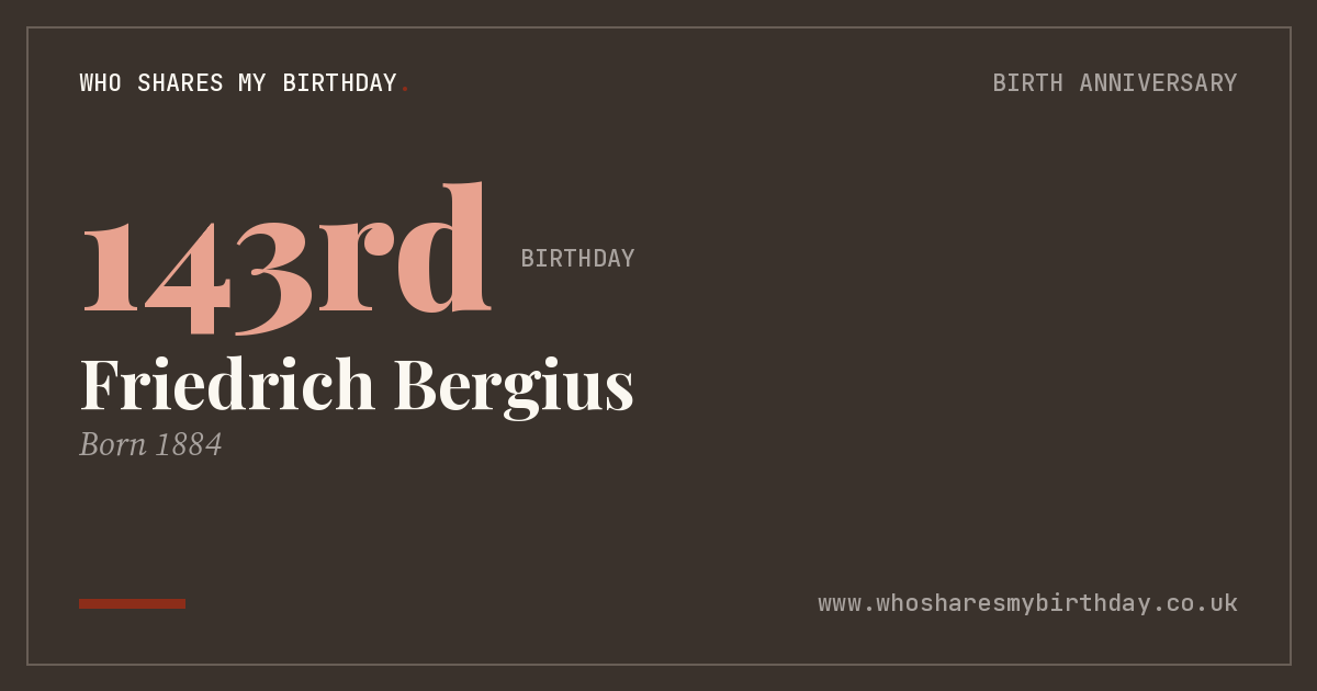 Friedrich Bergius