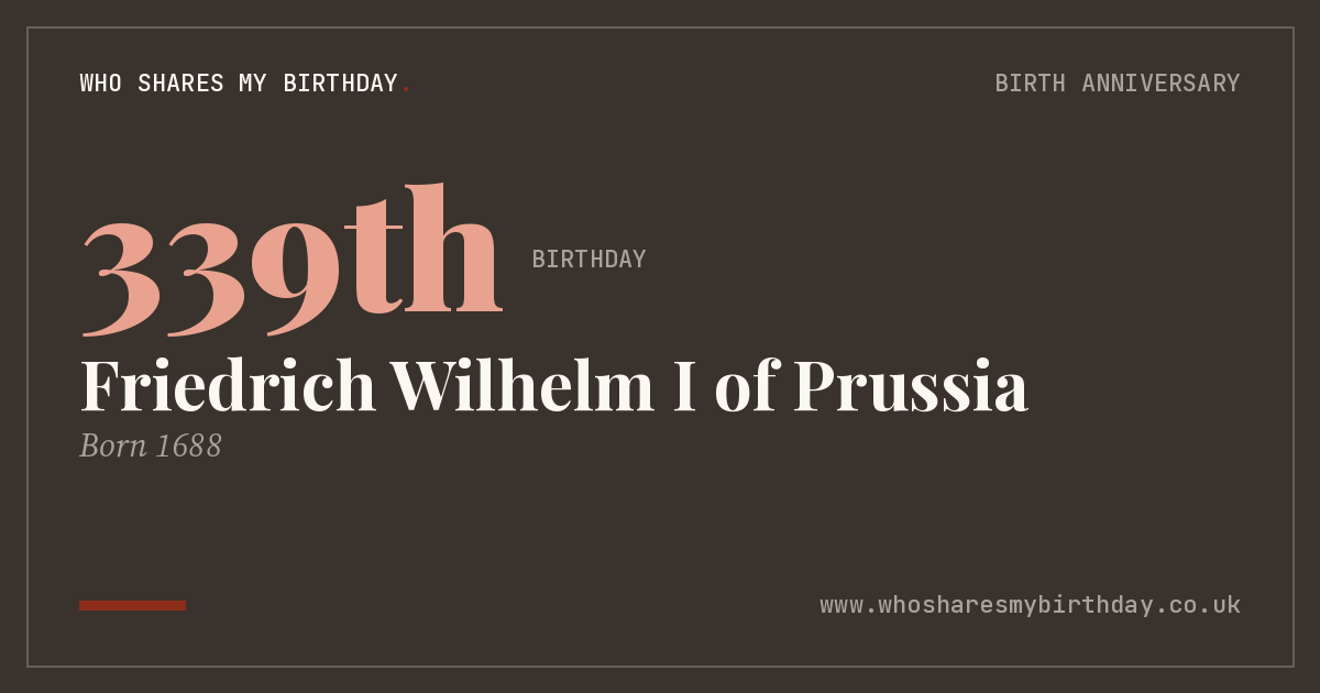 Friedrich Wilhelm I of Prussia