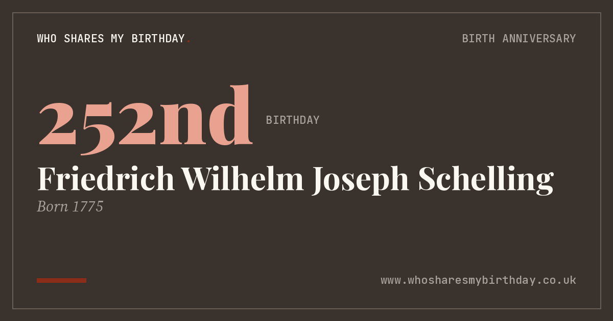 Friedrich Wilhelm Joseph Schelling