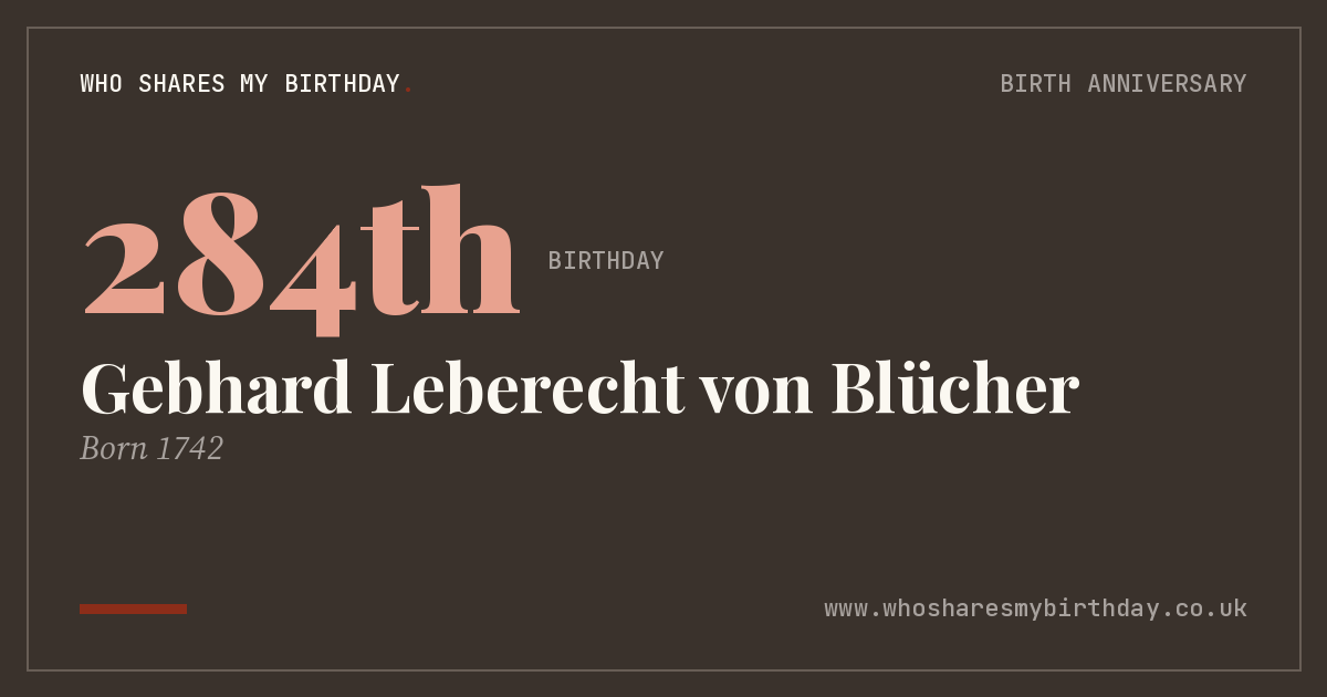 Gebhard Leberecht von Blücher