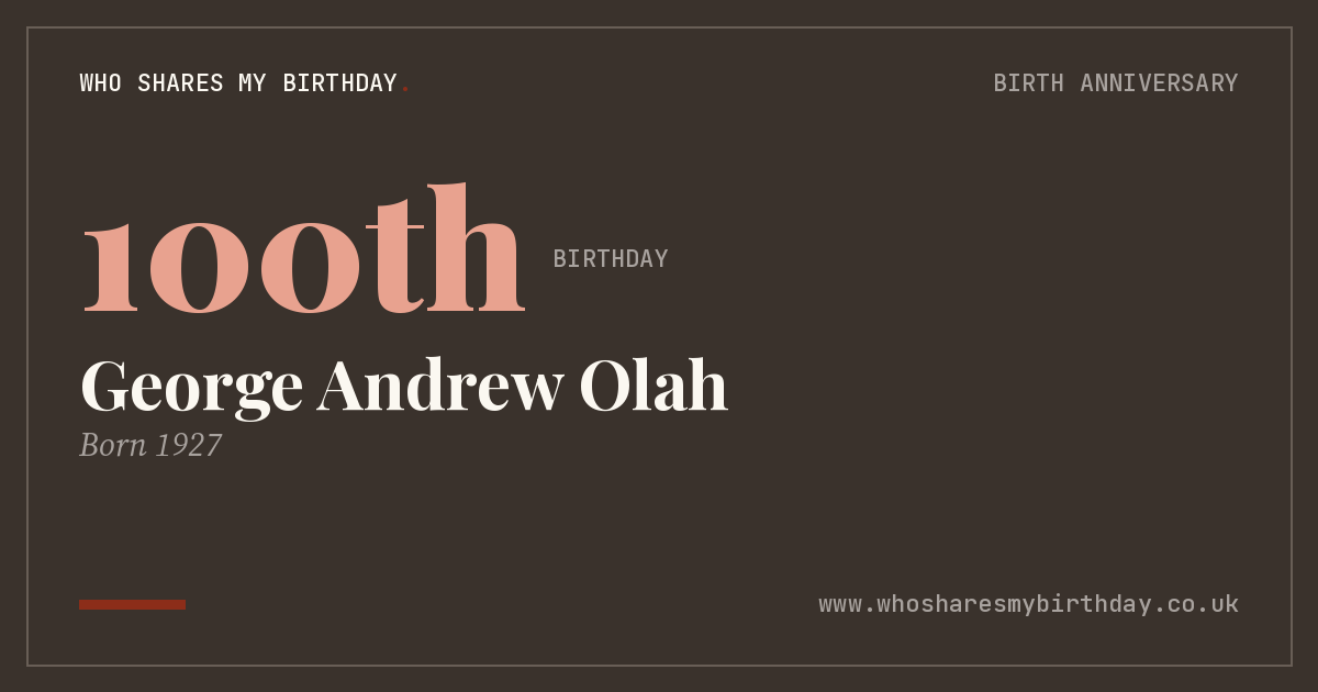 George Andrew Olah