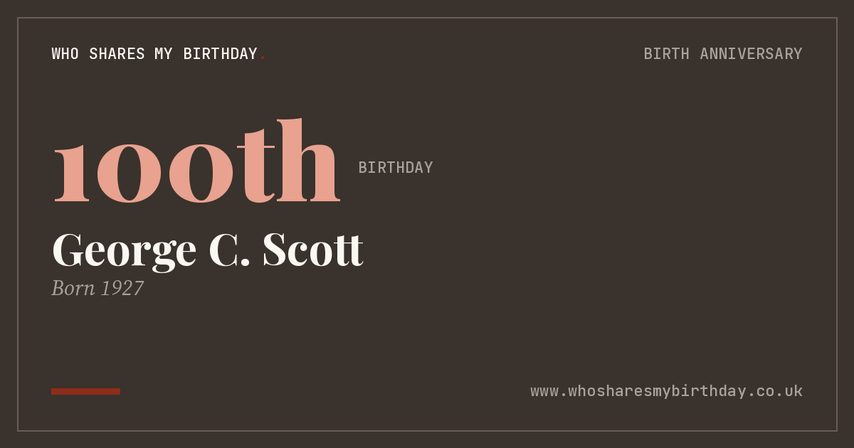 George C. Scott