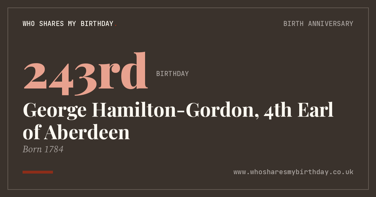 George Hamilton-Gordon, 4th Earl of Aberdeen