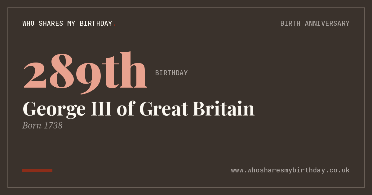 George III of Great Britain