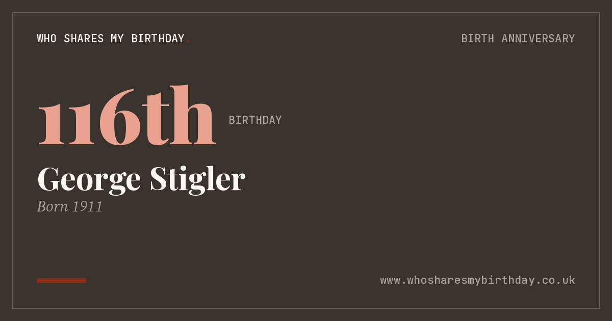 George Stigler