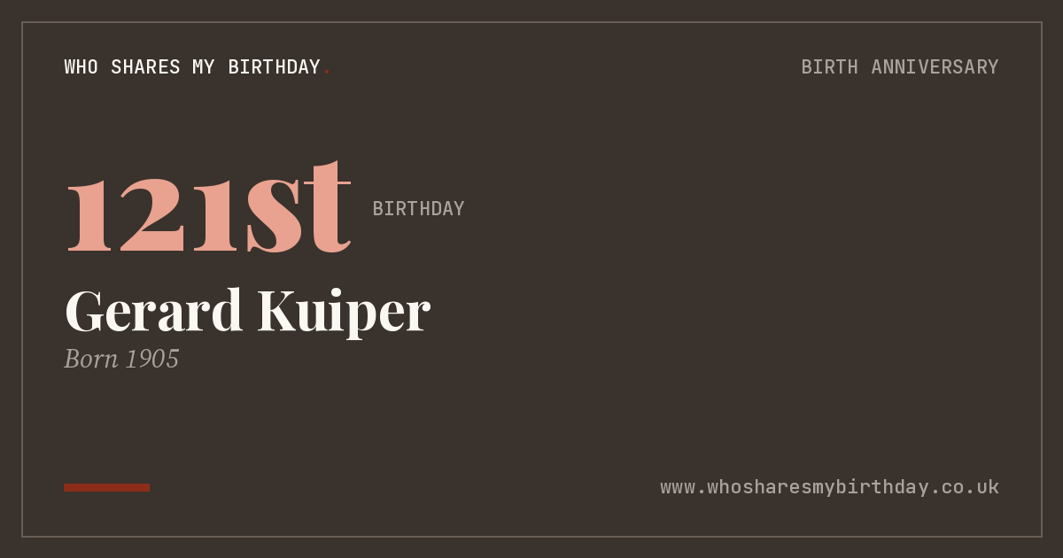 Gerard Kuiper