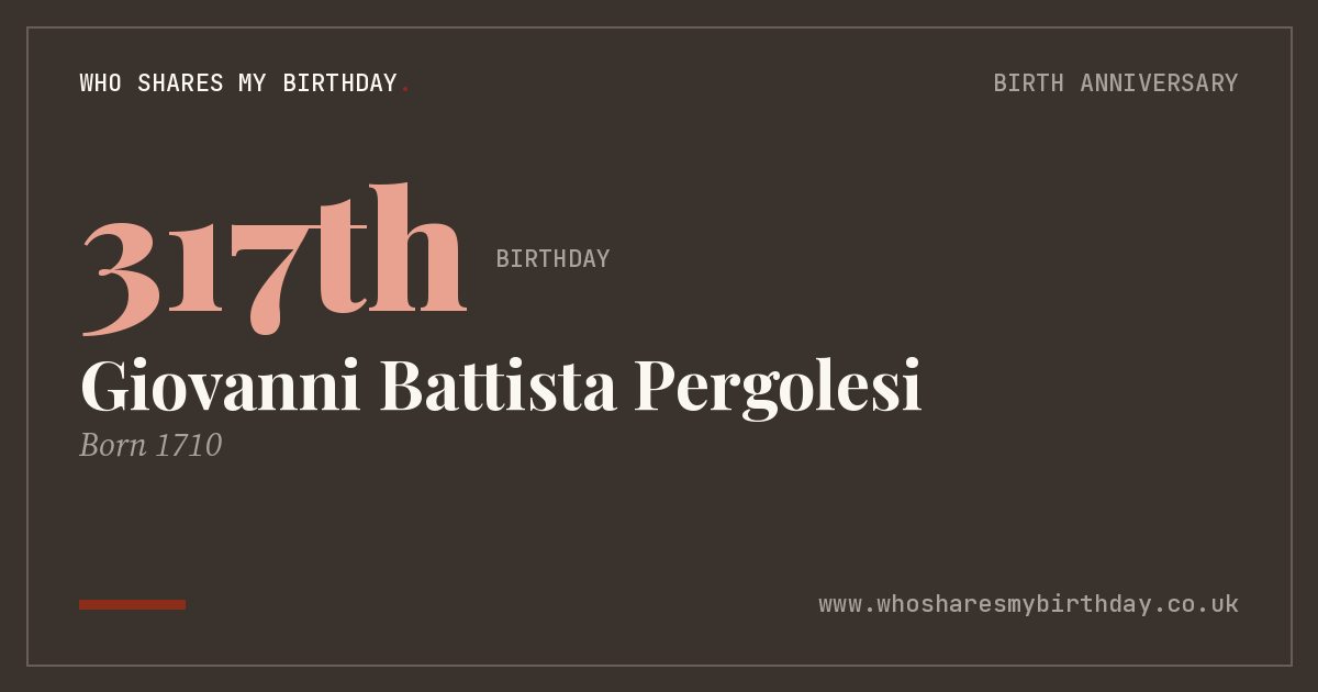 Giovanni Battista Pergolesi