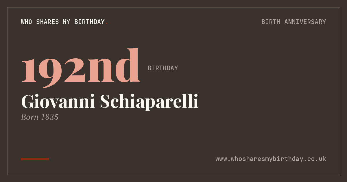 Giovanni Schiaparelli
