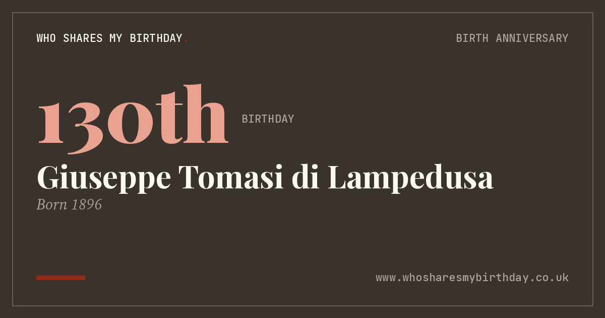 Giuseppe Tomasi di Lampedusa
