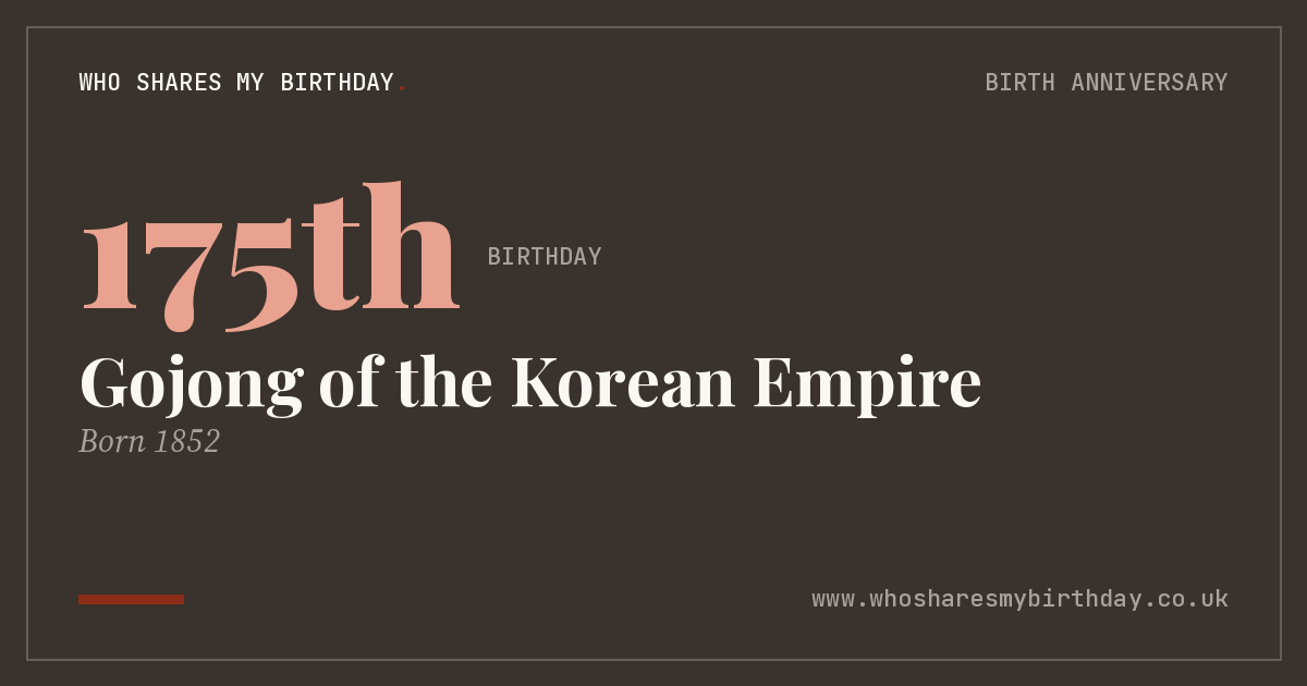 Gojong of the Korean Empire