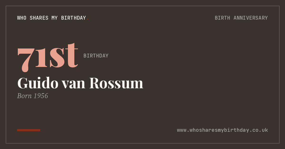 Guido van Rossum