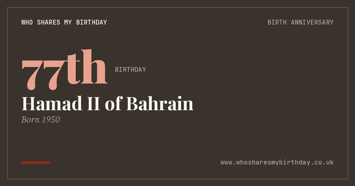 Hamad II of Bahrain