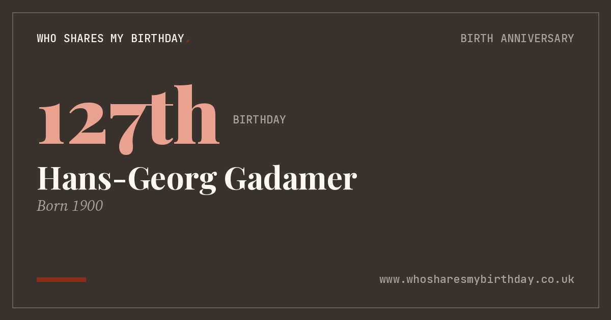 Hans-Georg Gadamer