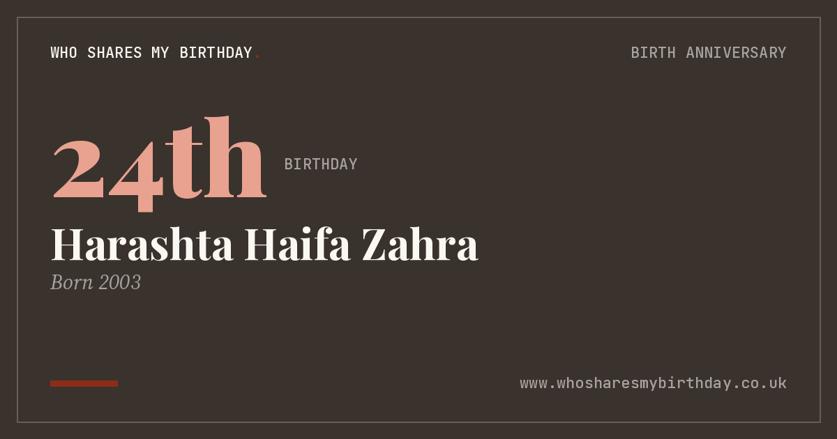 Harashta Haifa Zahra