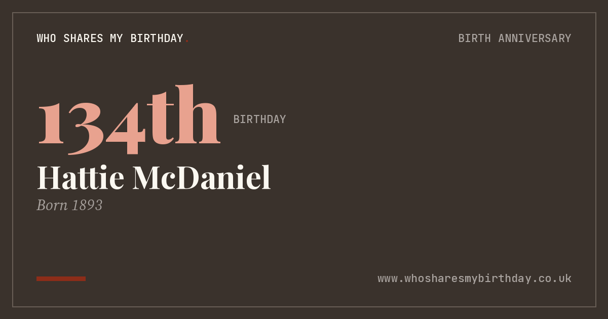Hattie McDaniel