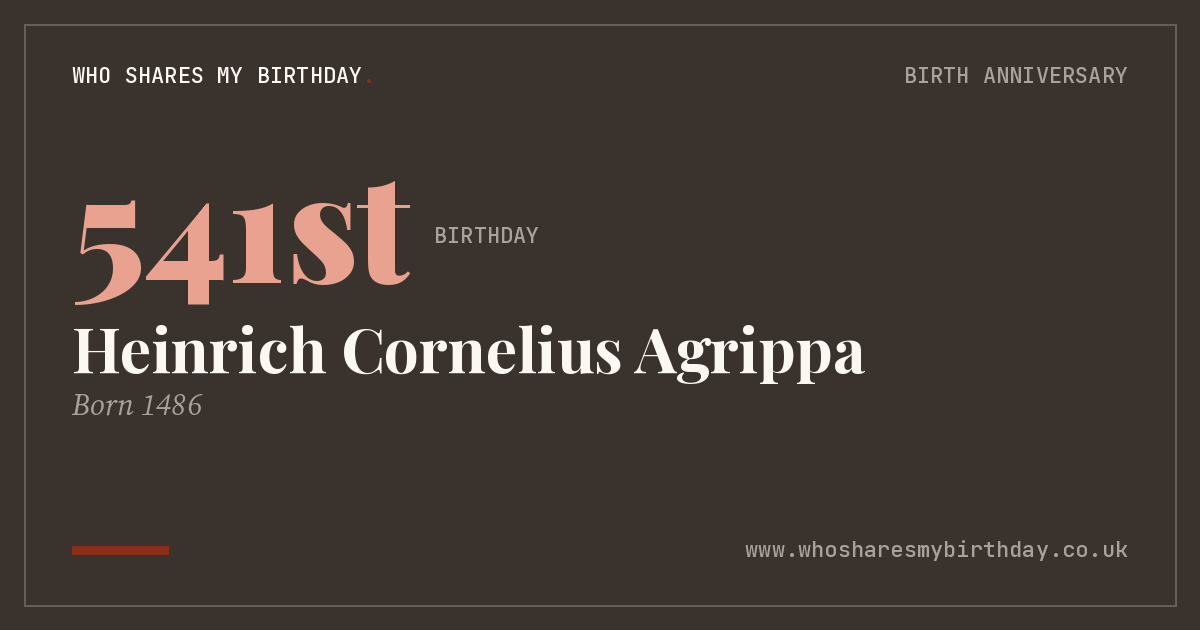 Heinrich Cornelius Agrippa