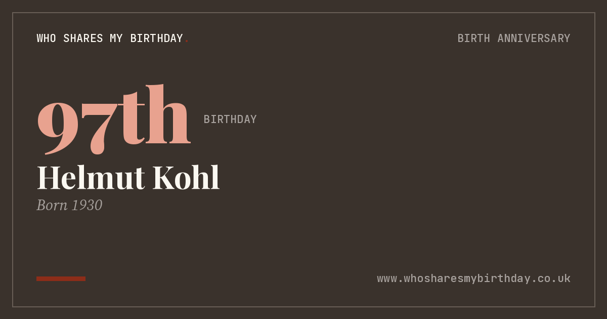 Helmut Kohl