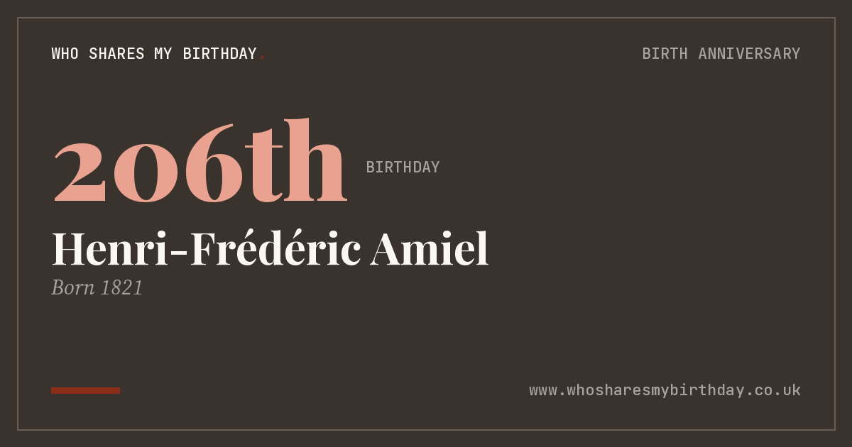Henri-Frédéric Amiel
