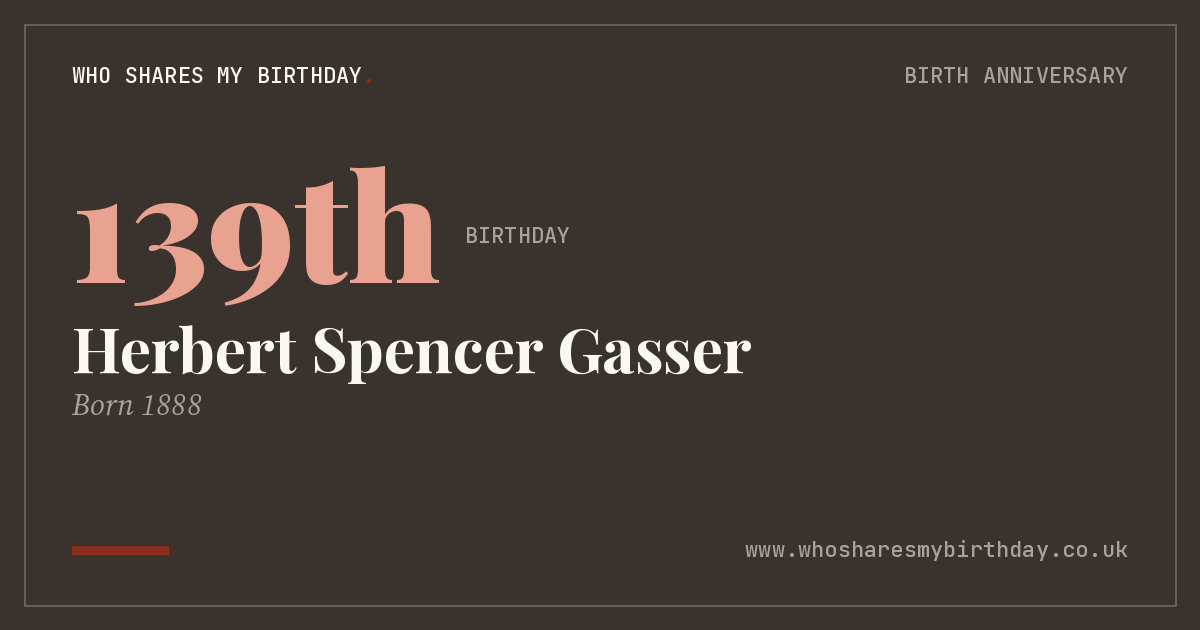 Herbert Spencer Gasser