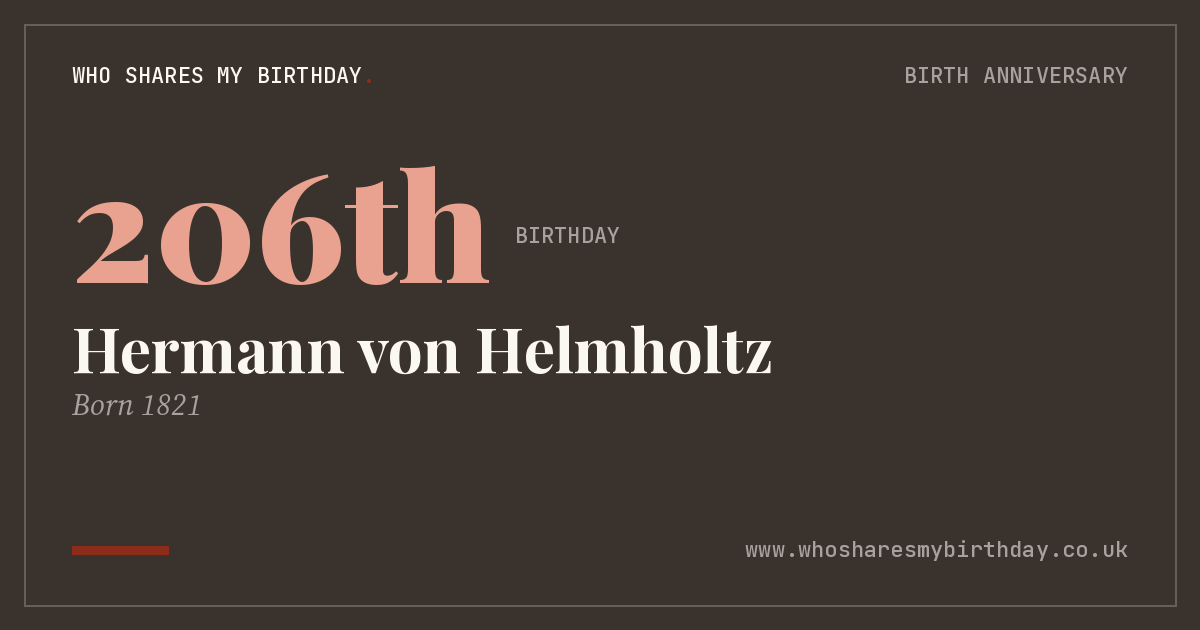 Hermann von Helmholtz