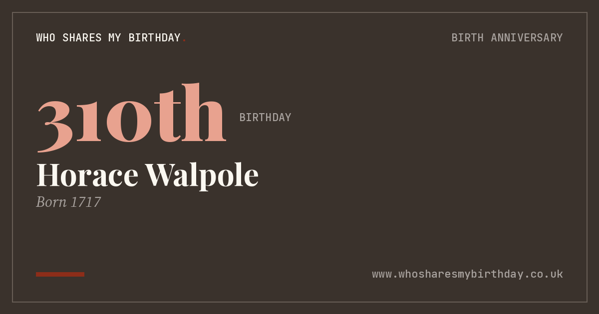 Horace Walpole