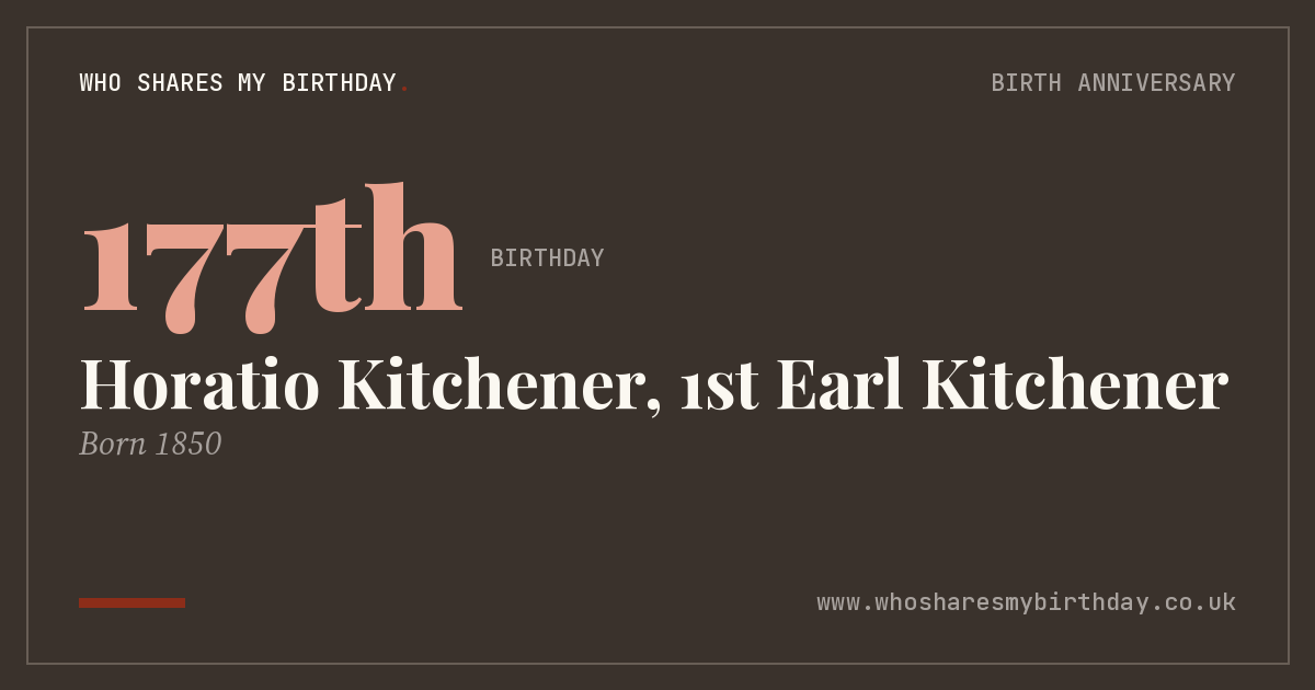 Horatio Kitchener, 1st Earl Kitchener