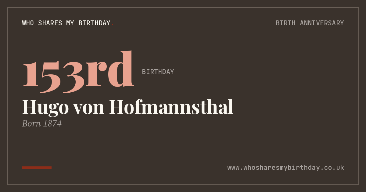 Hugo von Hofmannsthal