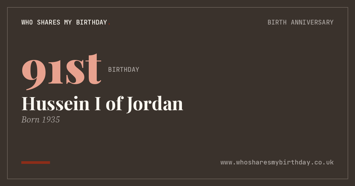 Hussein I of Jordan