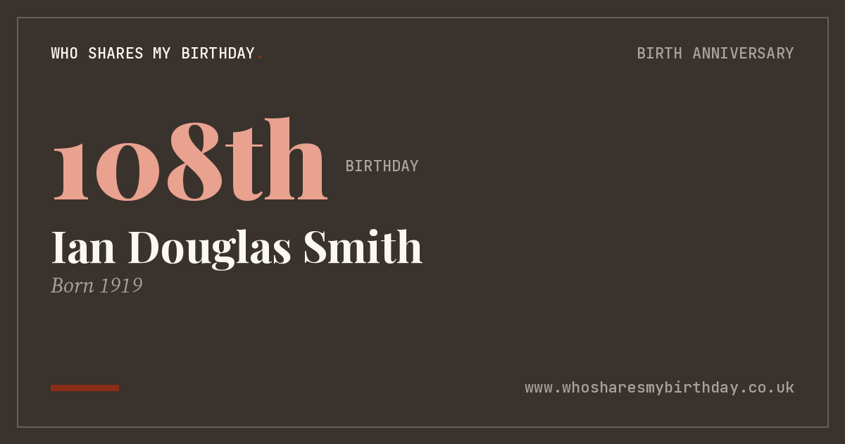 Ian Douglas Smith