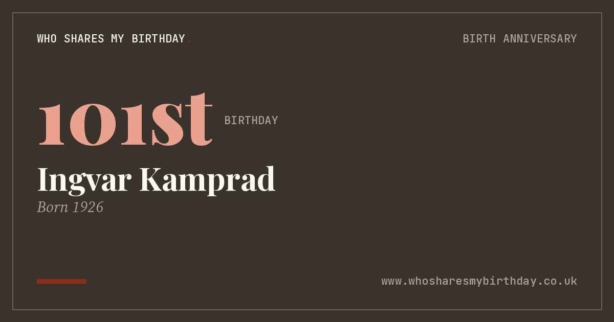 Ingvar Kamprad