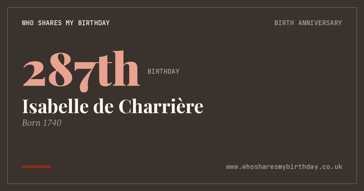 Isabelle de Charrière