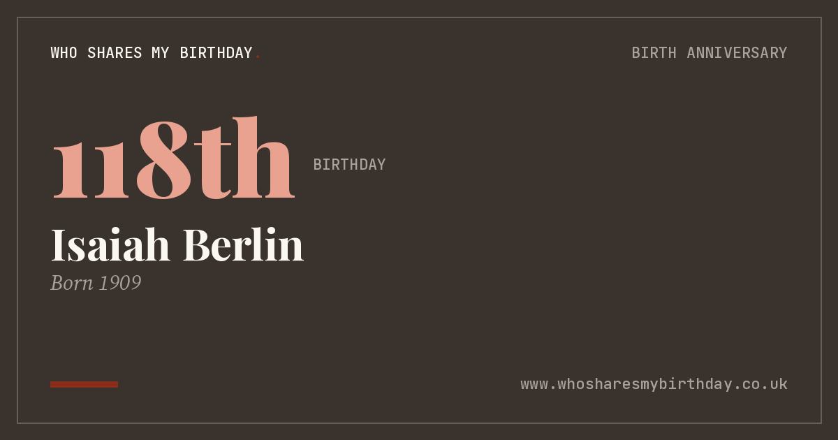 Isaiah Berlin