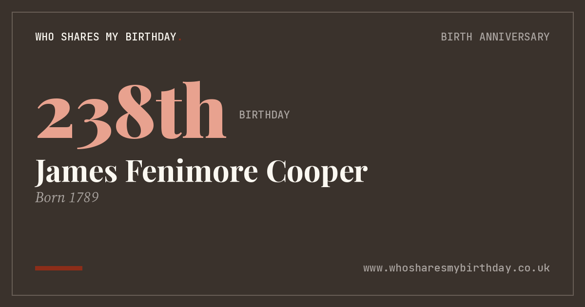 James Fenimore Cooper