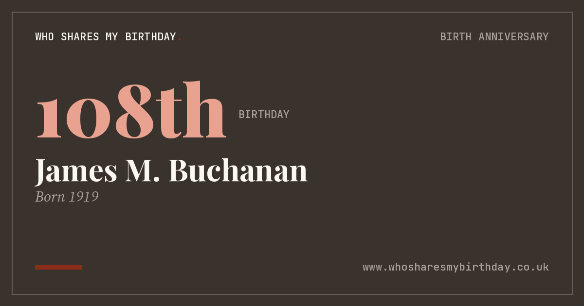 James M. Buchanan