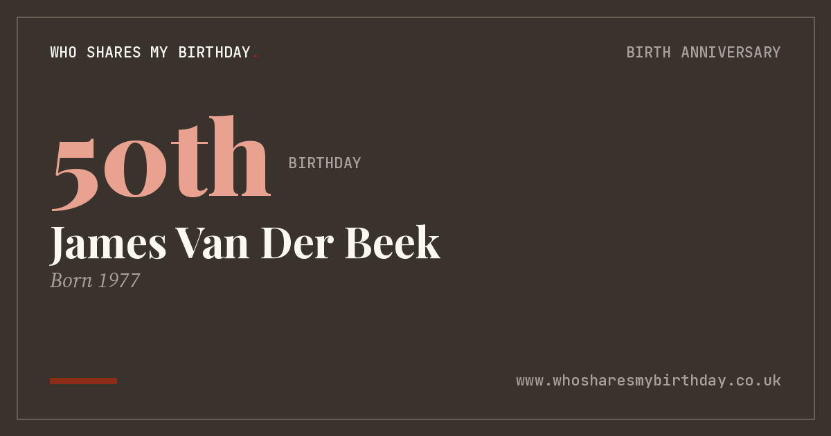James Van Der Beek