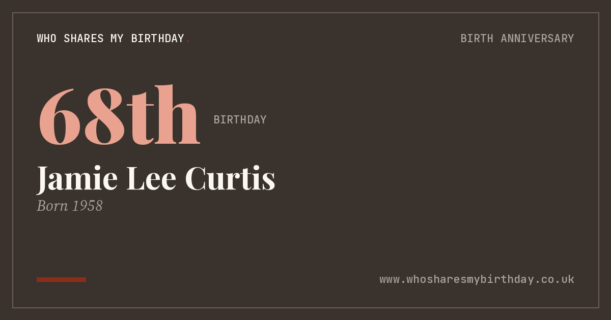 Jamie Lee Curtis