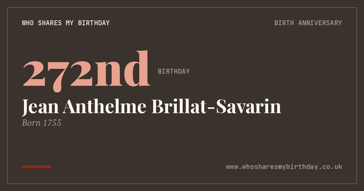 Jean Anthelme Brillat-Savarin