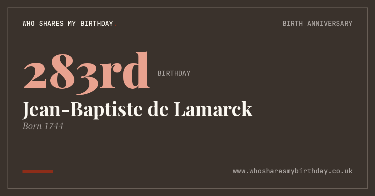 Jean-Baptiste de Lamarck