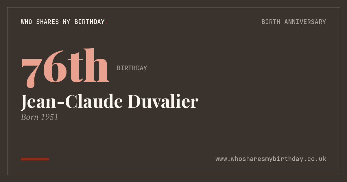 Jean-Claude Duvalier