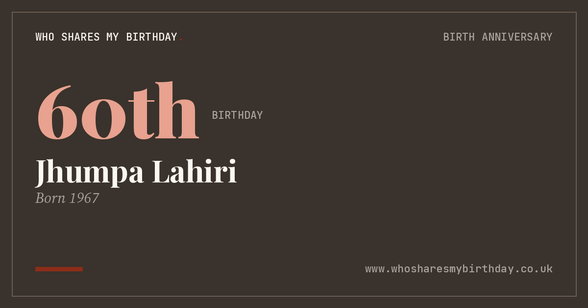 Jhumpa Lahiri