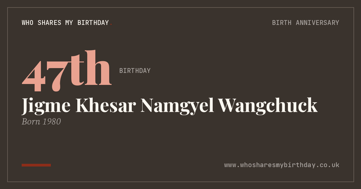 Jigme Khesar Namgyel Wangchuck