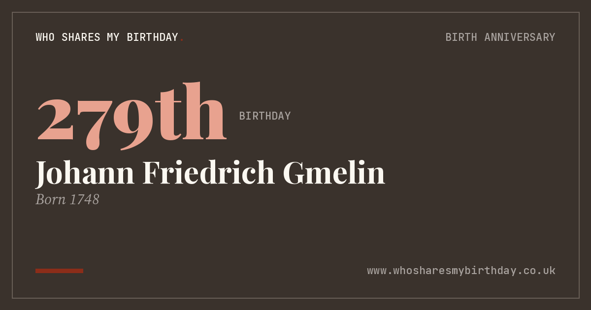 Johann Friedrich Gmelin